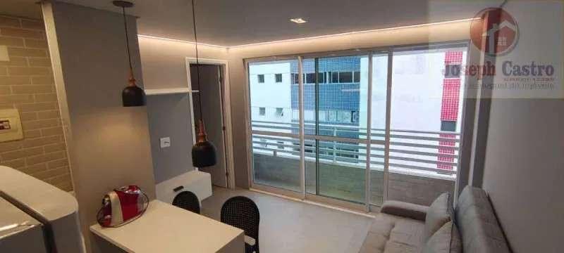  - Flat para alugar em Olinda, Aflitos, com 1 quarto, 35m²
